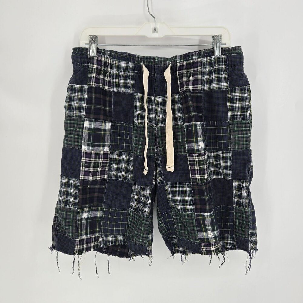 American Eagle Dorm Blue Patchwork Draw String Cu… - image 7